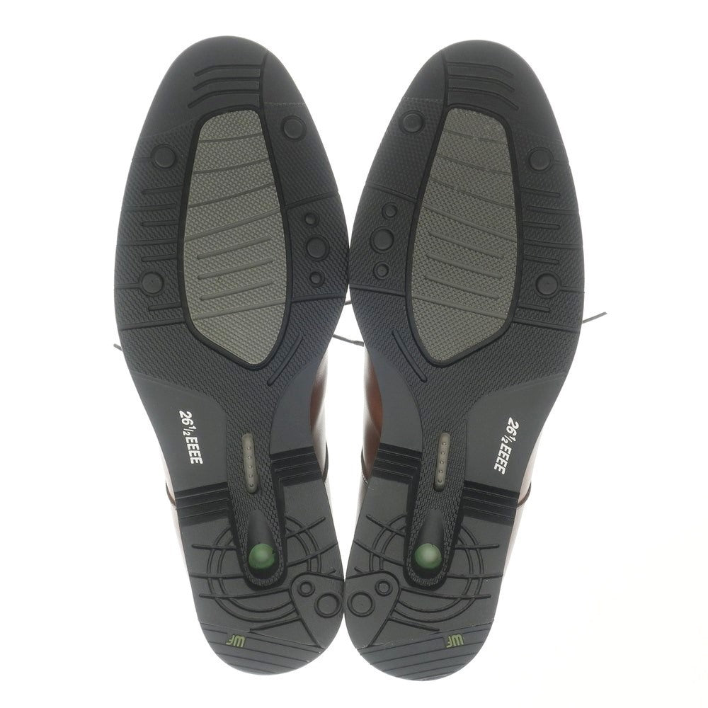 【中古】【未使用】ネッツーノ Nettuno Uチップ ドレスシューズ ブラウン【サイズ26 1/2EEEE】【BRW】【S/S/A/W】【状態ランクS】【メンズ】【768989】