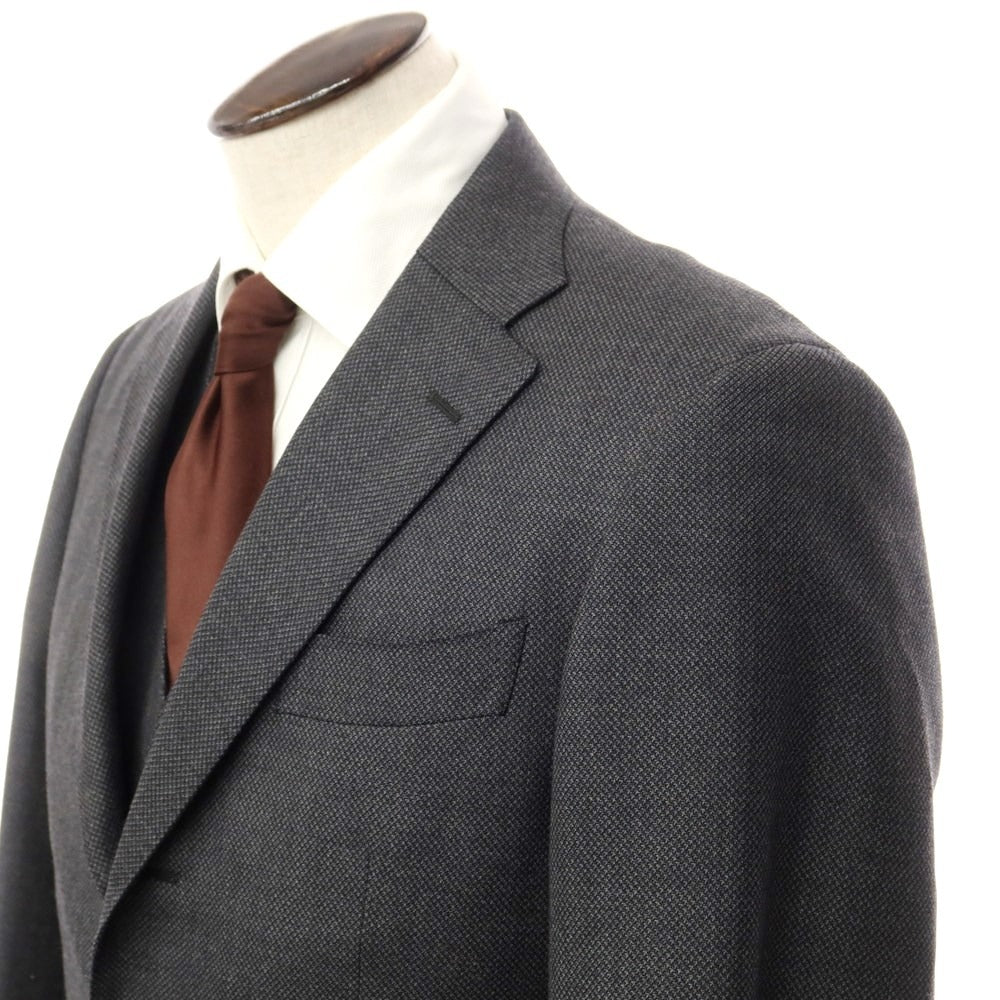 [Used] Azabu tailor wool houndstooth pattern three-piece three-button suit, dark grey [size 50/52/88] [GRY] [A/W] [Condition rank B] ​​[Men&