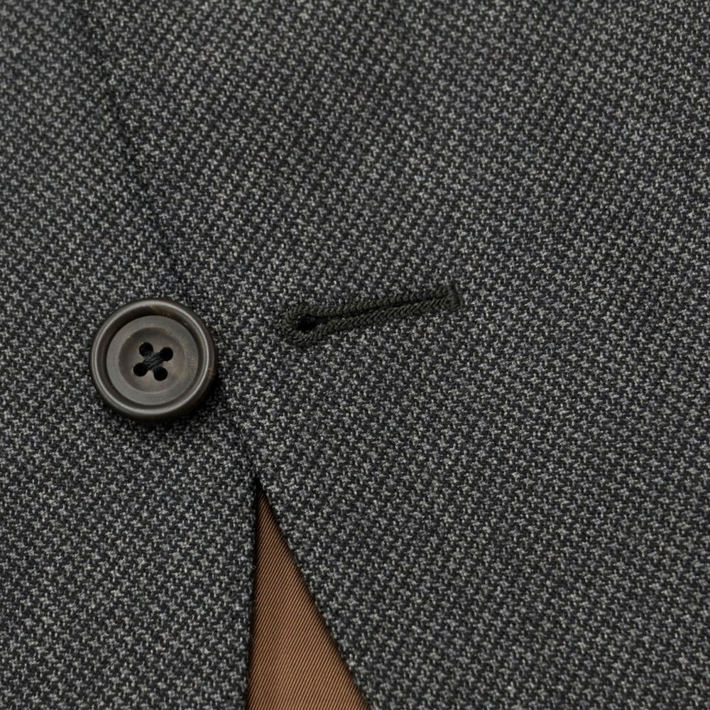 [Used] Azabu tailor wool houndstooth pattern three-piece three-button suit, dark grey [size 50/52/88] [GRY] [A/W] [Condition rank B] ​​[Men&