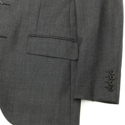 [Used] Azabu tailor wool houndstooth pattern three-piece three-button suit, dark grey [size 50/52/88] [GRY] [A/W] [Condition rank B] ​​[Men&