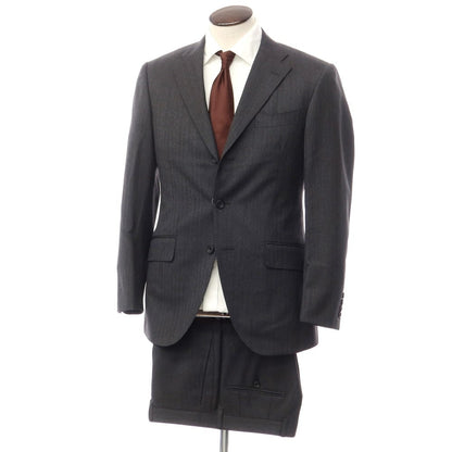 [Used] Azabu tailor Herringbone Wool 3-Button Suit Dark Gray [Size 50/88] [GRY] [A/W] [Condition Rank B] ​​[Men&