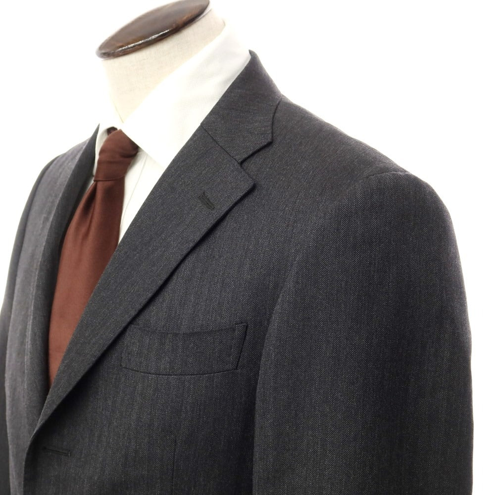 [Used] Azabu tailor Herringbone Wool 3-Button Suit Dark Gray [Size 50/88] [GRY] [A/W] [Condition Rank B] ​​[Men&