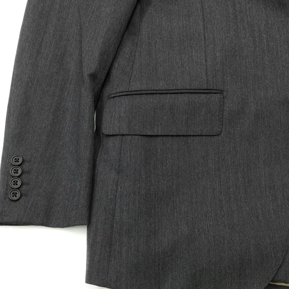 [Used] Azabu tailor Herringbone Wool 3-Button Suit Dark Gray [Size 50/88] [GRY] [A/W] [Condition Rank B] ​​[Men&