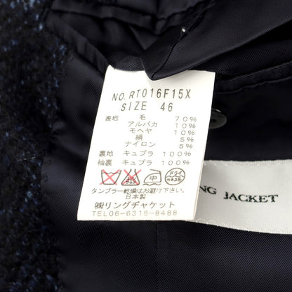 [Used] Ring Jacket, Wool Alpaca Chesterfield Coat, Navy [Size 46] [NVY] [A/W] [Condition Rank B] ​​[Men&