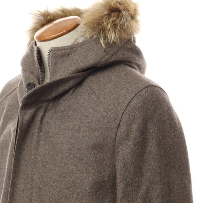 [Used] JACOB COHEN Wool nylon hooded coat, mod coat, ash brown [Size 46] [BRW] [A/W] [Condition Rank B] ​​[Men&