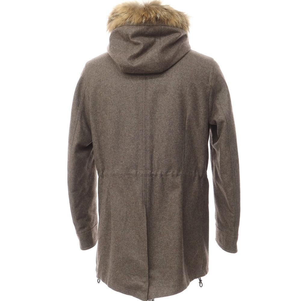 [Used] JACOB COHEN Wool nylon hooded coat, mod coat, ash brown [Size 46] [BRW] [A/W] [Condition Rank B] ​​[Men&