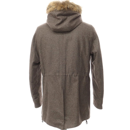[Used] JACOB COHEN Wool nylon hooded coat, mod coat, ash brown [Size 46] [BRW] [A/W] [Condition Rank B] ​​[Men&