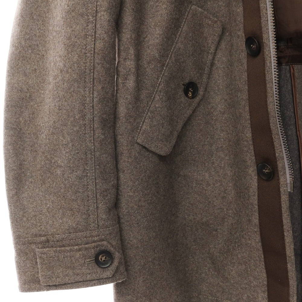 [Used] JACOB COHEN Wool nylon hooded coat, mod coat, ash brown [Size 46] [BRW] [A/W] [Condition Rank B] ​​[Men&