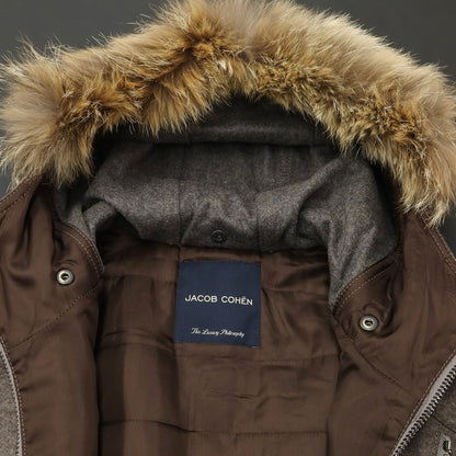 [Used] JACOB COHEN Wool nylon hooded coat, mod coat, ash brown [Size 46] [BRW] [A/W] [Condition Rank B] ​​[Men&