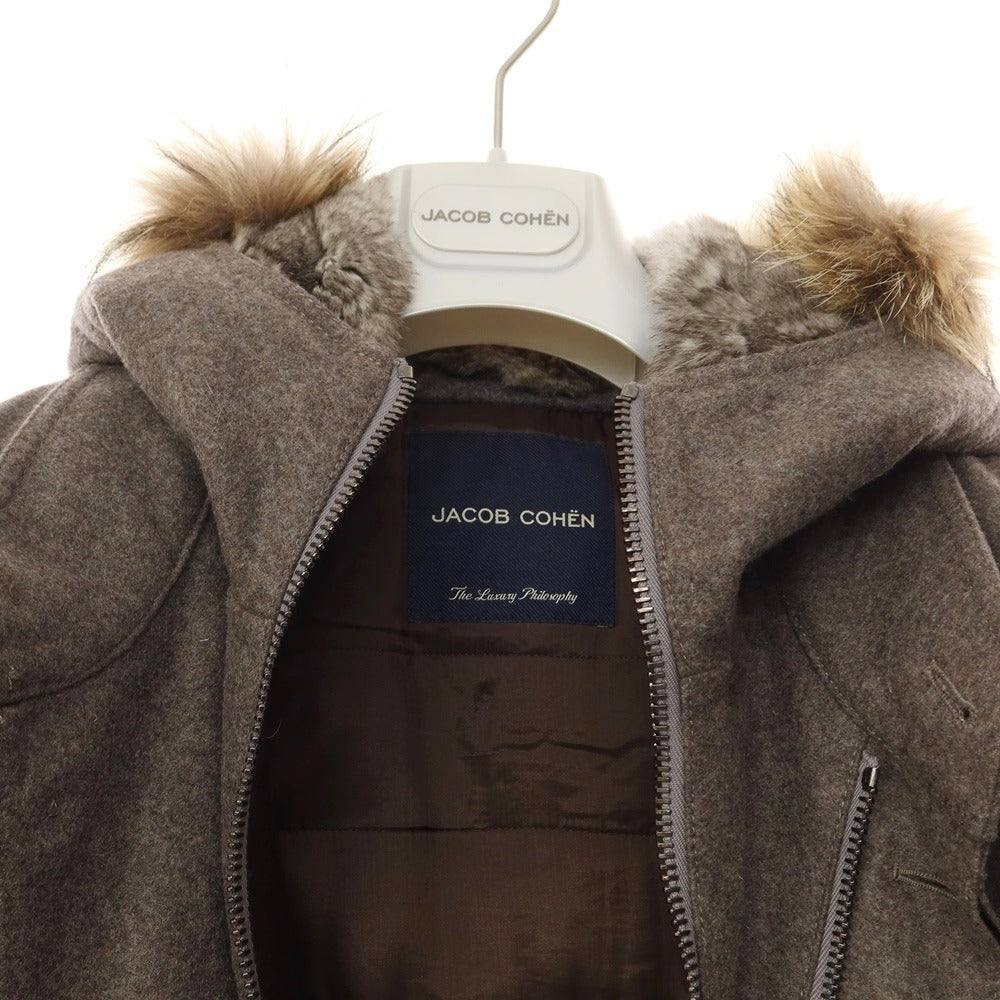 [Used] JACOB COHEN Wool nylon hooded coat, mod coat, ash brown [Size 46] [BRW] [A/W] [Condition Rank B] ​​[Men&