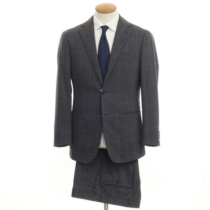 [Used] Sartoria Ring Wool Check 3B Set-up Suit Gray x Black [Size 46] [GRY] [S/S] [Condition Rank C] [Men&