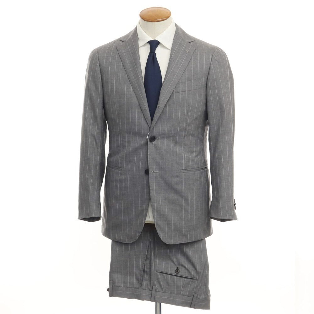 [Used] Sartoria Ring Wool Stripe 3B Set-up Suit Gray x White [Size 46] [GRY] [S/S] [Condition Rank B] ​​[Men&