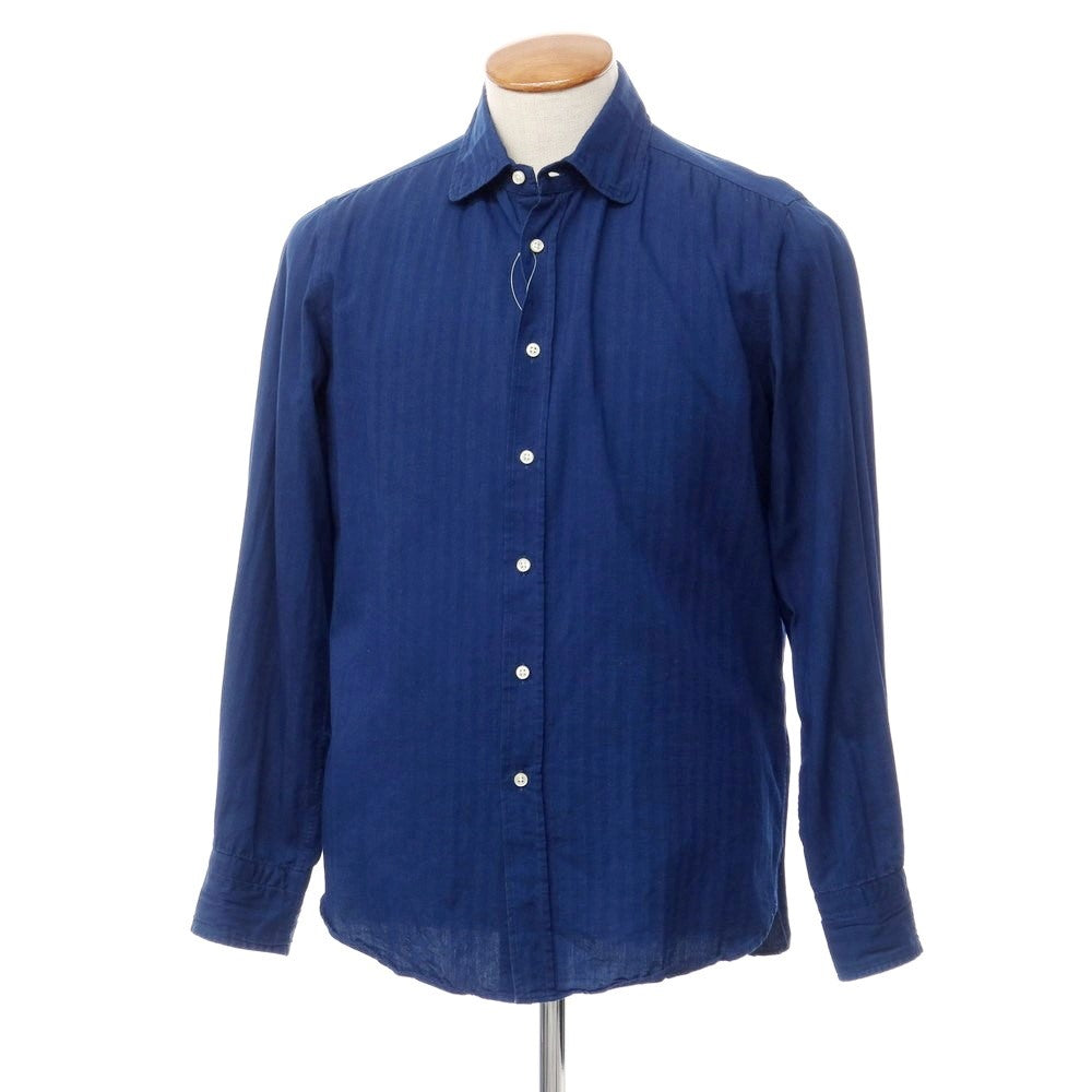 [Used] GUY ROVER Cotton Round Collar Casual Shirt Navy [Size M] [NVY] [S/S/A/W] [Condition Rank C] [Men&