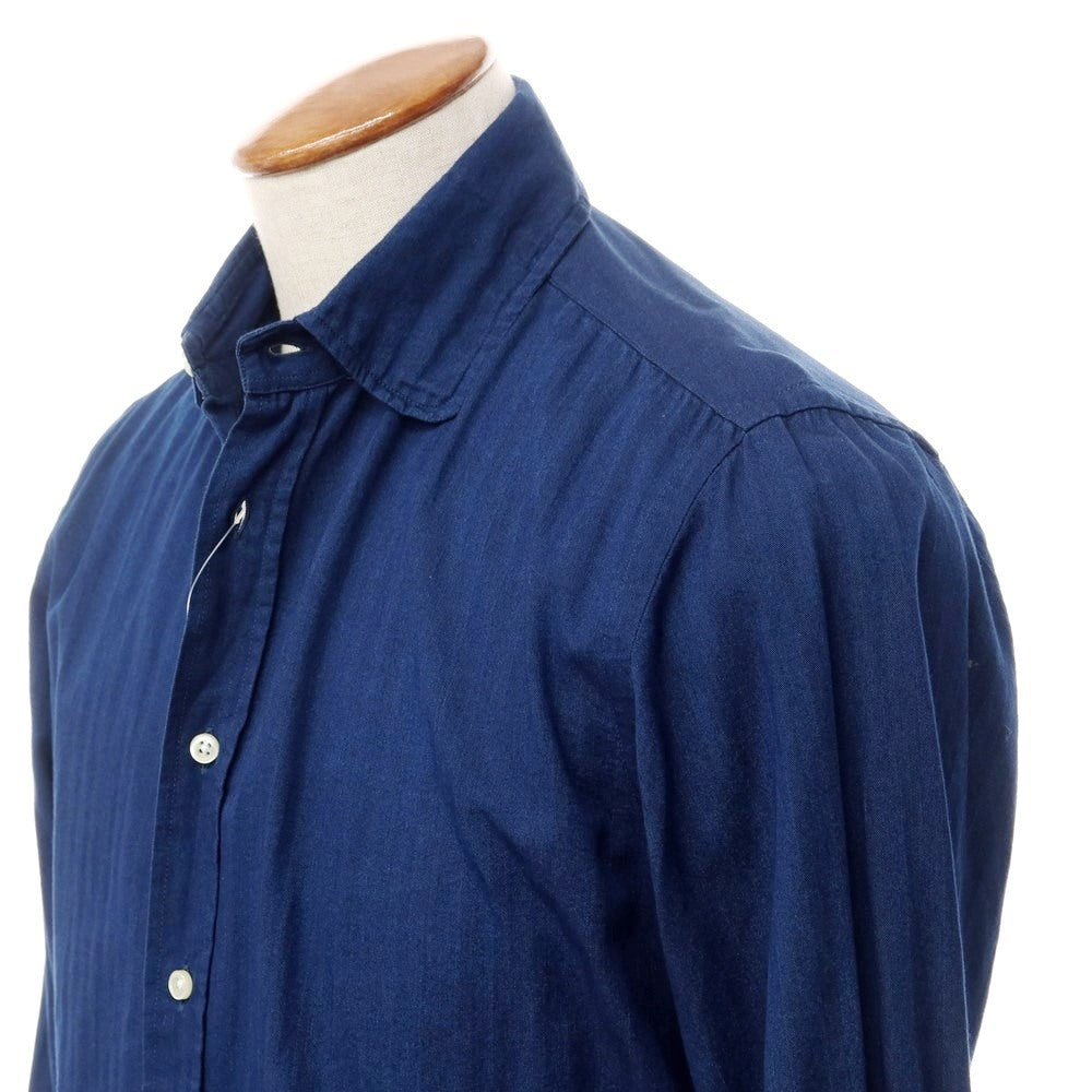 [Used] GUY ROVER Cotton Round Collar Casual Shirt Navy [Size M] [NVY] [S/S/A/W] [Condition Rank C] [Men&