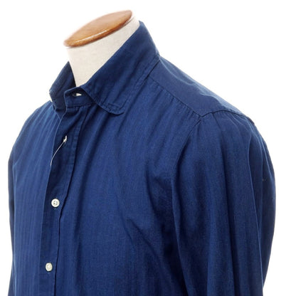 [Used] GUY ROVER Cotton Round Collar Casual Shirt Navy [Size M] [NVY] [S/S/A/W] [Condition Rank C] [Men&