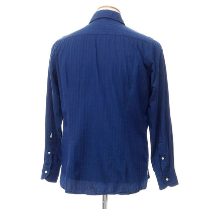 [Used] GUY ROVER Cotton Round Collar Casual Shirt Navy [Size M] [NVY] [S/S/A/W] [Condition Rank C] [Men&