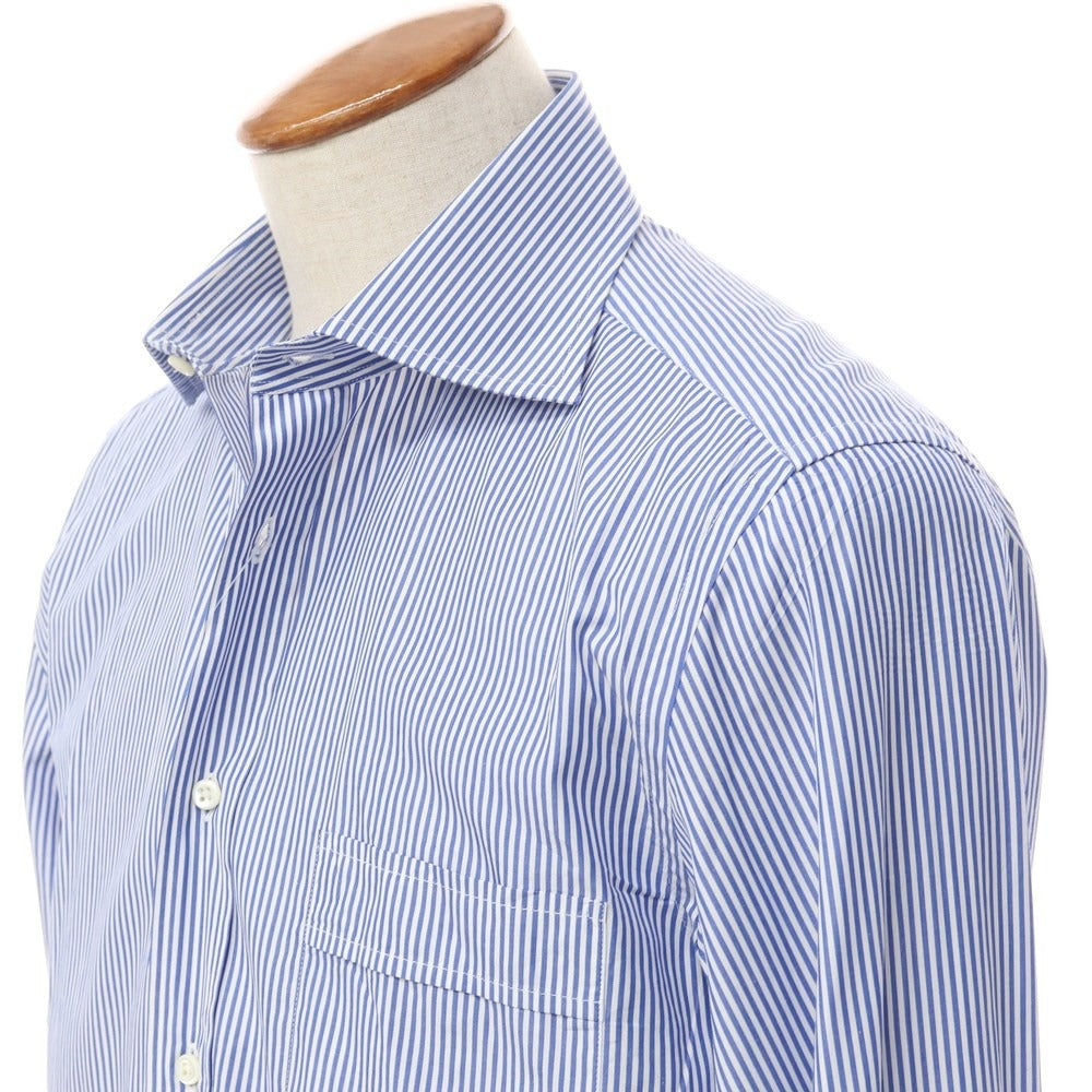 [Used] GUY ROVER SHIPS special order striped wide collar shirt blue x white [size 40] [BLU] [S/S/A/W] [Condition rank B] ​​[Men&
