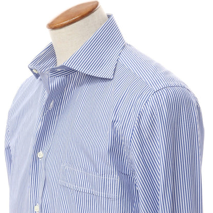 [Used] GUY ROVER SHIPS special order striped wide collar shirt blue x white [size 40] [BLU] [S/S/A/W] [Condition rank B] ​​[Men&