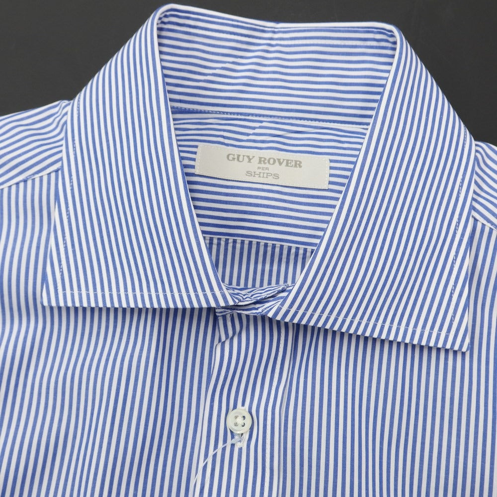 [Used] GUY ROVER SHIPS special order striped wide collar shirt blue x white [size 40] [BLU] [S/S/A/W] [Condition rank B] ​​[Men&