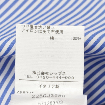 [Used] GUY ROVER SHIPS special order striped wide collar shirt blue x white [size 40] [BLU] [S/S/A/W] [Condition rank B] ​​[Men&