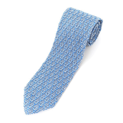 [Used] TITO ALLEGRETTO 3-fold silk pointed knit tie, blue [BLU] [S/S/A/W] [Condition: B] [Men&