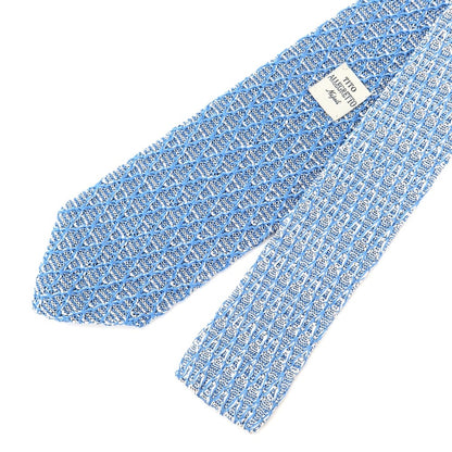 [Used] TITO ALLEGRETTO 3-fold silk pointed knit tie, blue [BLU] [S/S/A/W] [Condition: B] [Men&