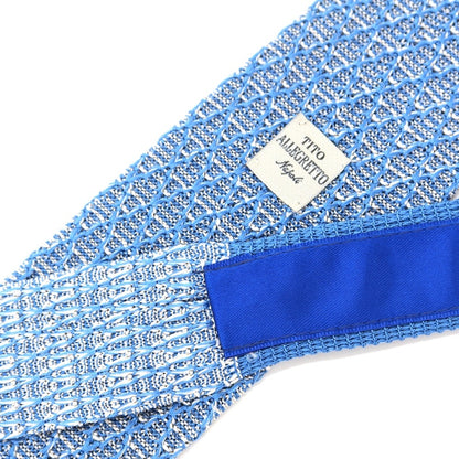 [Used] TITO ALLEGRETTO 3-fold silk pointed knit tie, blue [BLU] [S/S/A/W] [Condition: B] [Men&