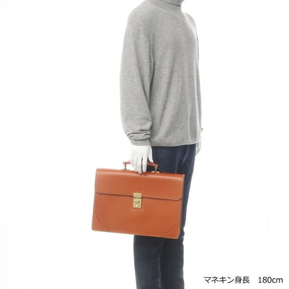 [Used] Five Woods Leather Briefcase Orange Brown [W39xH28xD7.5] [BRW] [S/S/A/W] [Condition Rank B] ​​[Men&