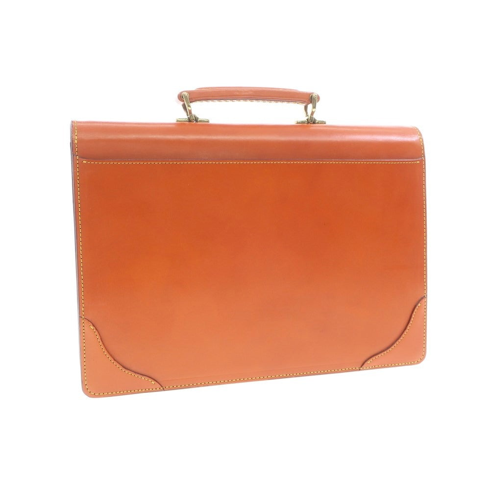 [Used] Five Woods Leather Briefcase Orange Brown [W39xH28xD7.5] [BRW] [S/S/A/W] [Condition Rank B] ​​[Men&