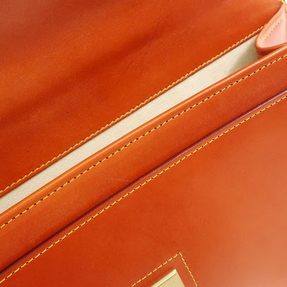 [Used] Five Woods Leather Briefcase Orange Brown [W39xH28xD7.5] [BRW] [S/S/A/W] [Condition Rank B] ​​[Men&