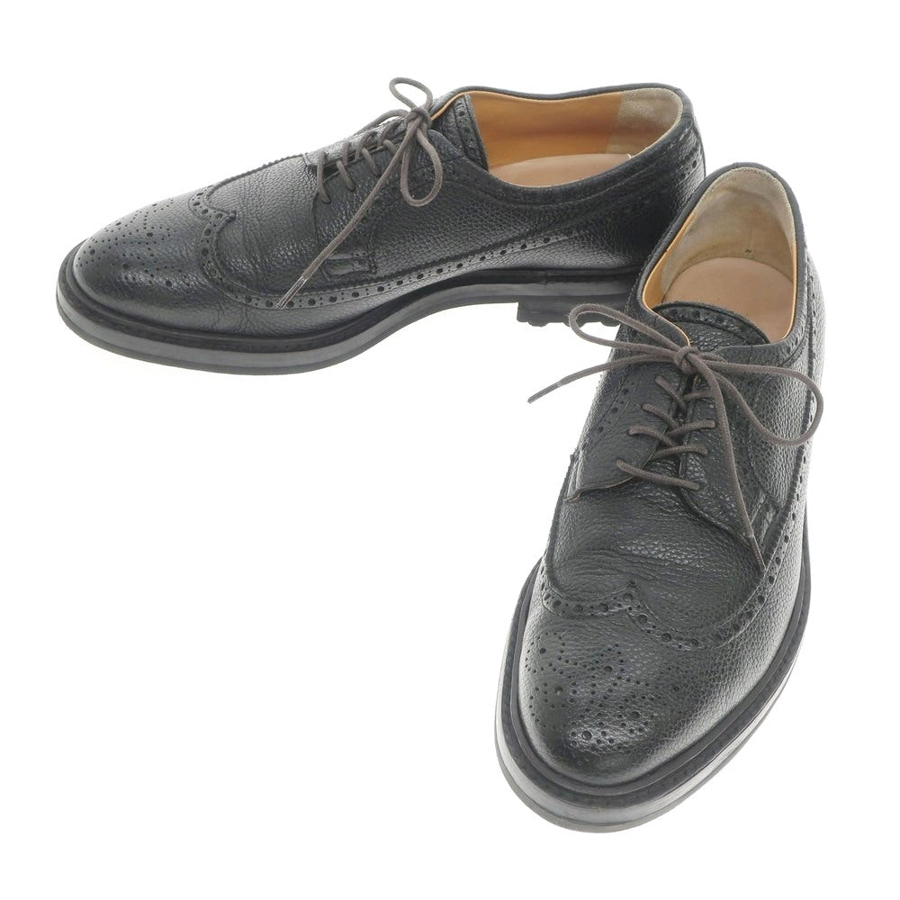 【中古】ポルペッタ polpetta ウイングチップ ドレスシューズ ブラック【サイズ40.5】【BLK】【S/S/A/W】【状態ランクB】【メンズ】【768989】