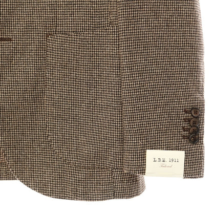 [New] LBM1911 Wool Polyester Houndstooth 2B Casual Jacket Beige x Black [Size 44] [BEI] [A/W] [Condition Rank N] [Men&