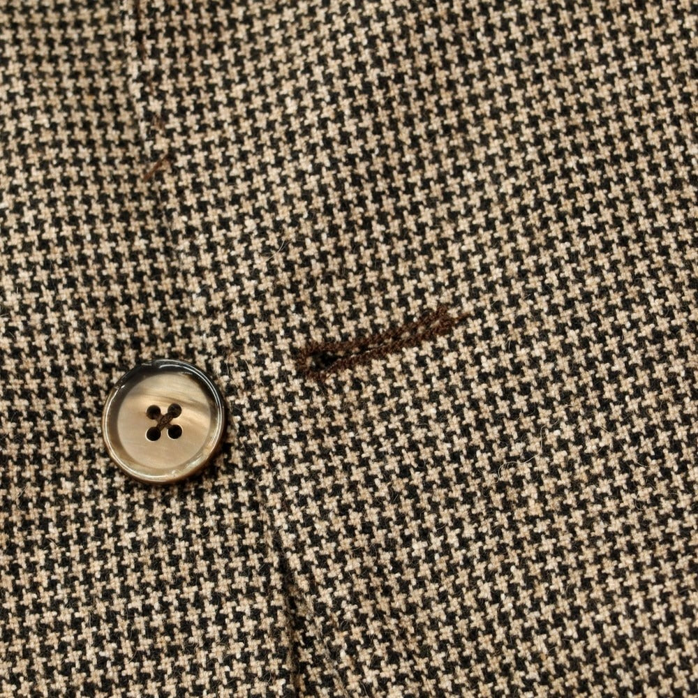 [New] LBM1911 Wool Polyester Houndstooth 2B Casual Jacket Beige x Black [Size 44] [BEI] [A/W] [Condition Rank N] [Men&