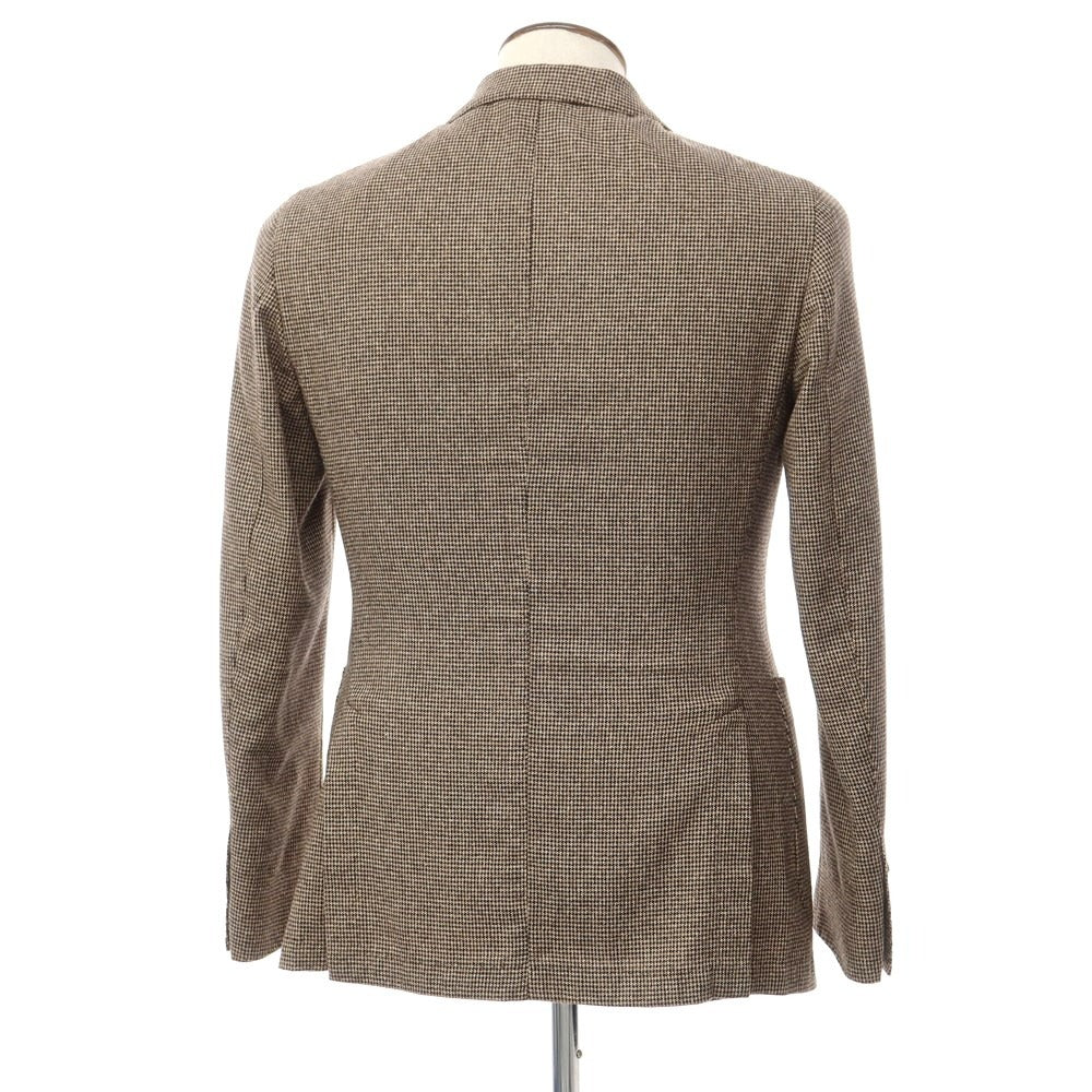 [New] LBM1911 Wool Polyester Houndstooth 2B Casual Jacket Beige x Black [Size 48] [BEI] [A/W] [Condition Rank N] [Men&