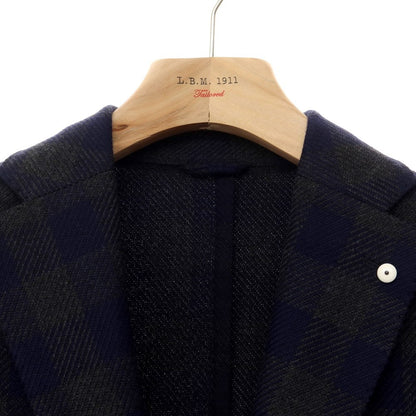 [New] LBM1911 Wool Cotton Check 2B Casual Jacket Navy x Gray [Size 48] [NVY] [A/W] [Condition Rank N] [Men&