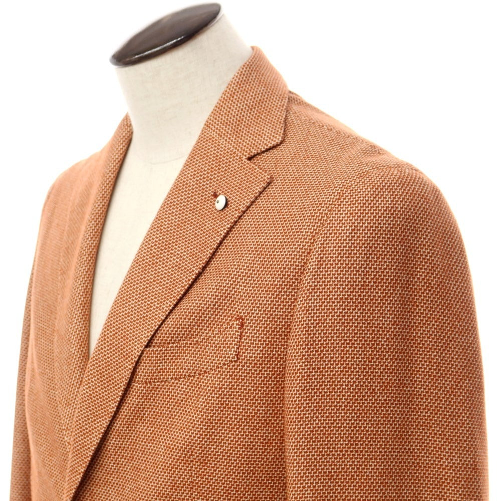 [New] LBM1911 Wool Cotton Nylon 2B Casual Jacket Dark Orange [Size 48] [ORG] [A/W] [Condition Rank N] [Men&