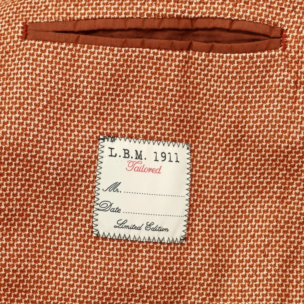 [New] LBM1911 Wool Cotton Nylon 2B Casual Jacket Dark Orange [Size 48] [ORG] [A/W] [Condition Rank N] [Men&