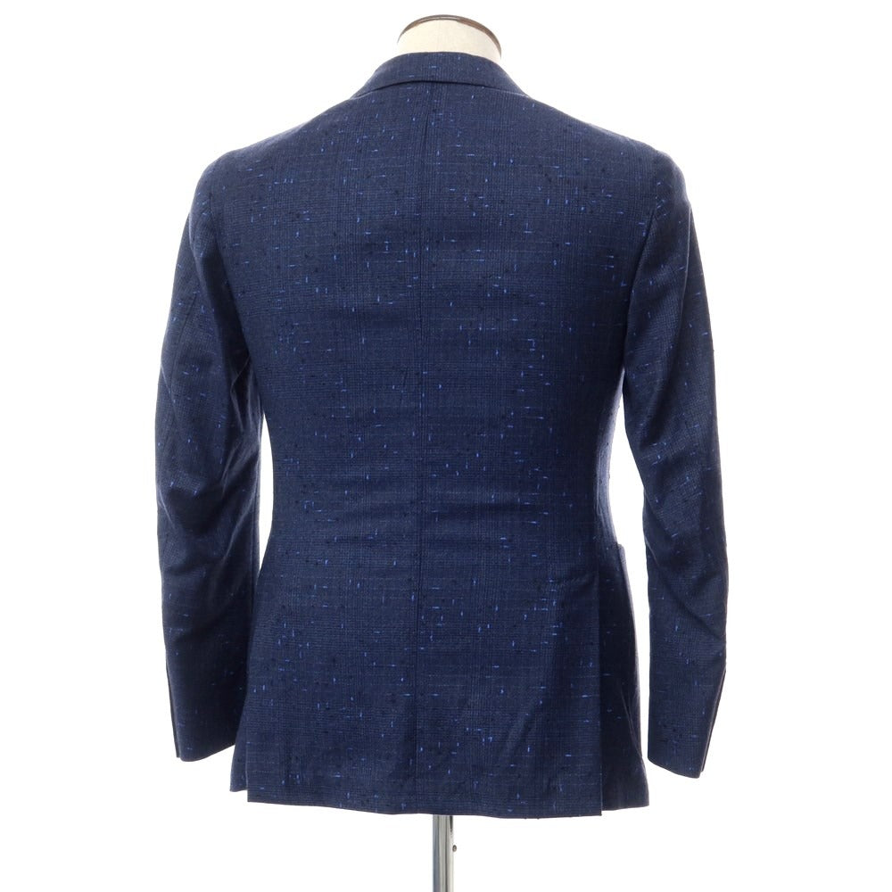 [New] LBM1911 Wool Nylon Glen Check 2B Casual Jacket Navy [Size 50] [NVY] [A/W] [Condition Rank N] [Men&
