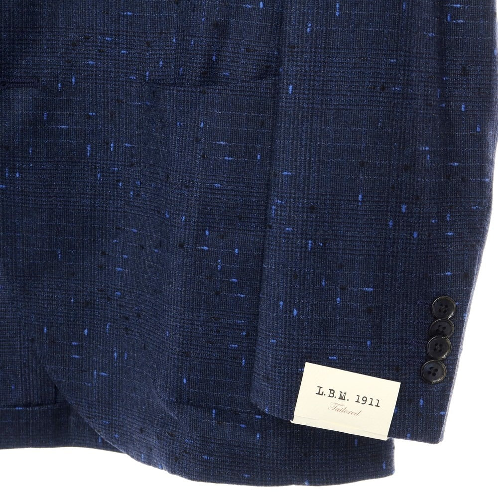 [New] LBM1911 Wool Nylon Glen Check 2B Casual Jacket Navy [Size 50] [NVY] [A/W] [Condition Rank N] [Men&