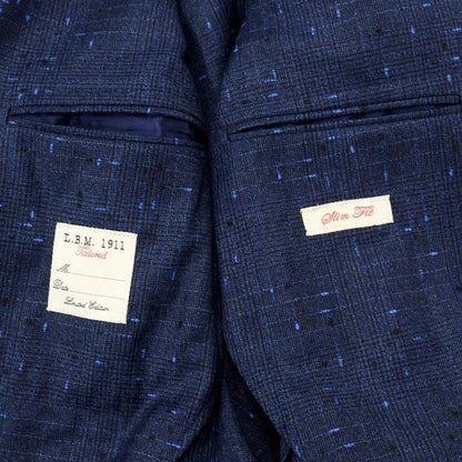 [New] LBM1911 Wool Nylon Glen Check 2B Casual Jacket Navy [Size 50] [NVY] [A/W] [Condition Rank N] [Men&