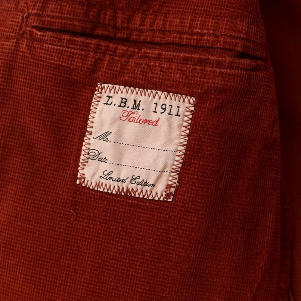 [New] LBM1911 Corduroy Casual Jacket Terracotta Color [Size 44] [BRW] [A/W] [Condition Rank N] [Men&