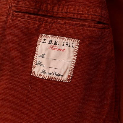 [New] LBM1911 Corduroy Casual Jacket Terracotta Color [Size 44] [BRW] [A/W] [Condition Rank N] [Men&
