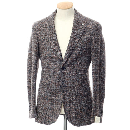 [New] LBM1911 Acrylic Wool Jersey Jacket Gray x Terracotta [Size 44] [GRY] [A/W] [Condition Rank N] [Men&