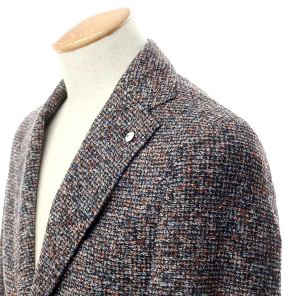 [New] LBM1911 Acrylic Wool Jersey Jacket Gray x Terracotta [Size 44] [GRY] [A/W] [Condition Rank N] [Men&