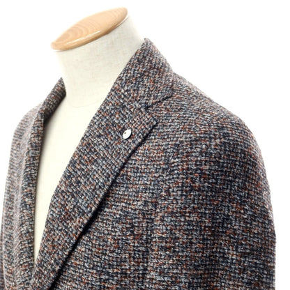 [New] LBM1911 Acrylic Wool Jersey Jacket Gray x Terracotta [Size 44] [GRY] [A/W] [Condition Rank N] [Men&