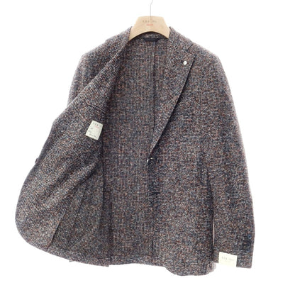 [New] LBM1911 Acrylic Wool Jersey Jacket Gray x Terracotta [Size 44] [GRY] [A/W] [Condition Rank N] [Men&