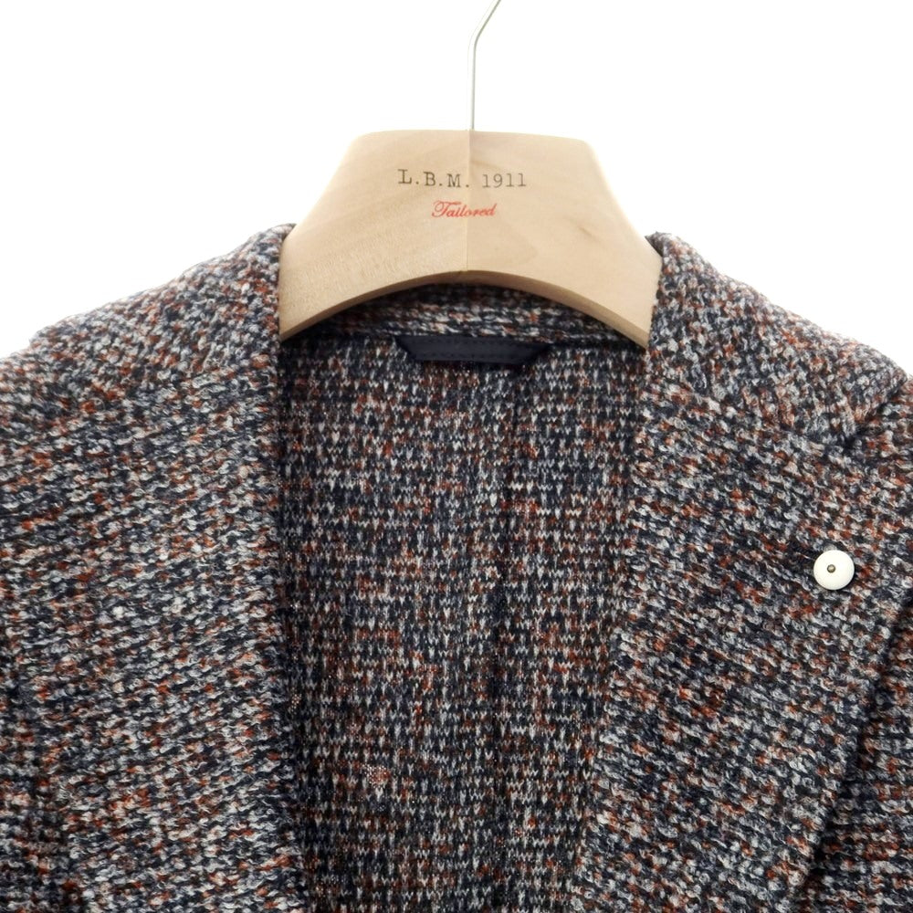 [New] LBM1911 Acrylic Wool Jersey Jacket Gray x Terracotta [Size 44] [GRY] [A/W] [Condition Rank N] [Men&
