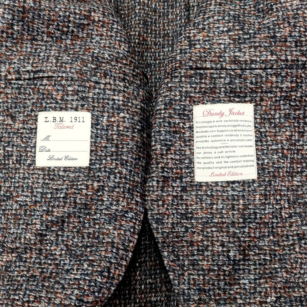[New] LBM1911 Acrylic Wool Jersey Jacket Gray x Terracotta [Size 44] [GRY] [A/W] [Condition Rank N] [Men&