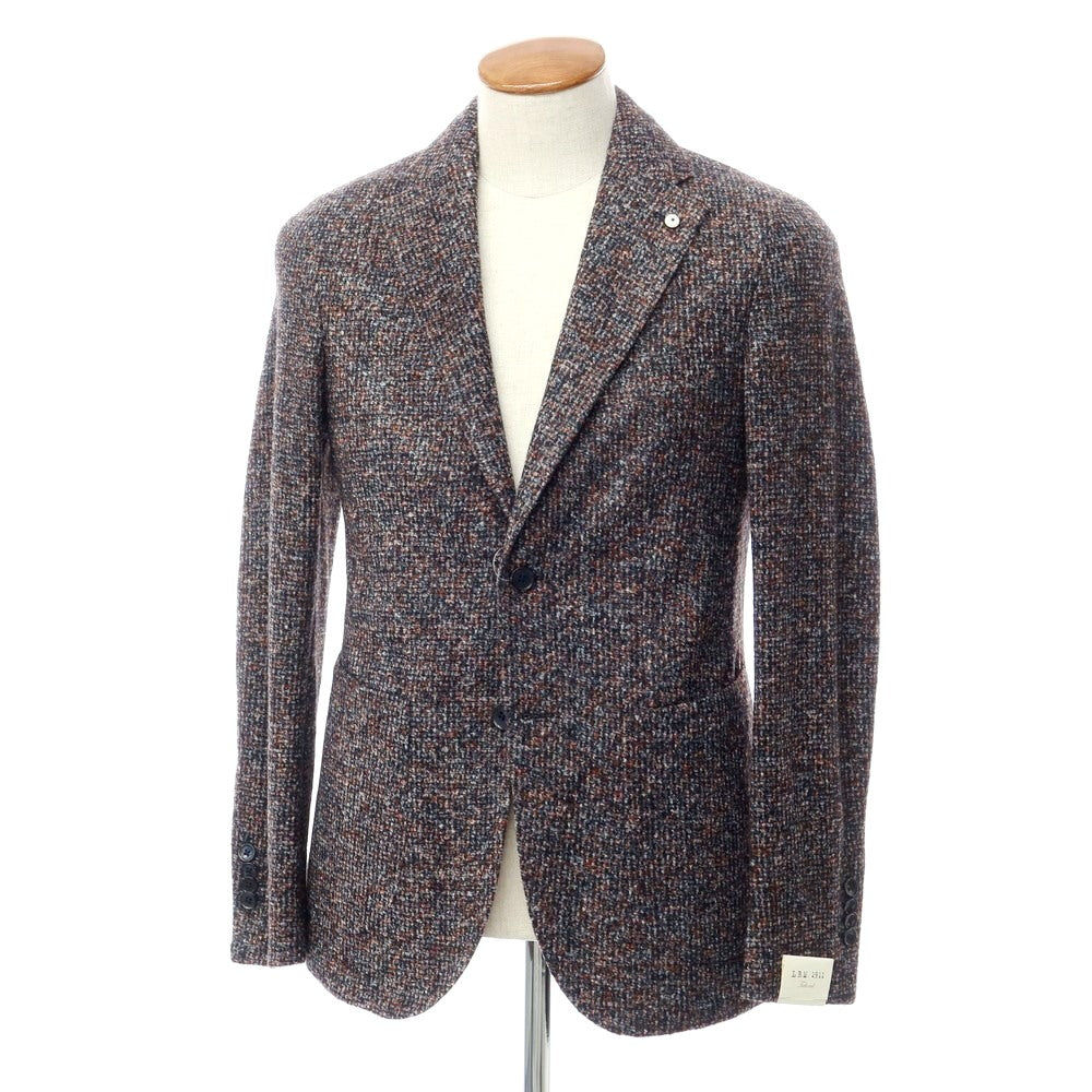 [New] LBM1911 Acrylic Wool Jersey Jacket Gray x Terracotta [Size 46] [GRY] [A/W] [Condition Rank N] [Men&