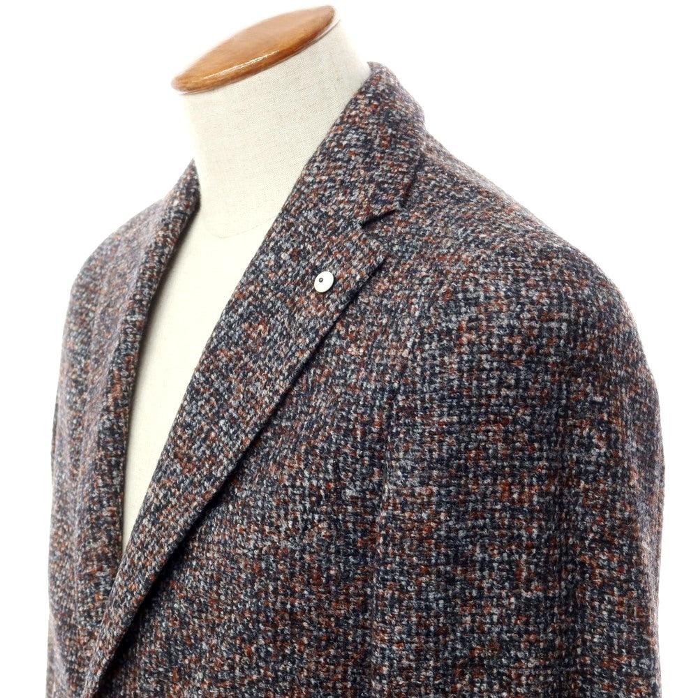 [New] LBM1911 Acrylic Wool Jersey Jacket Gray x Terracotta [Size 46] [GRY] [A/W] [Condition Rank N] [Men&